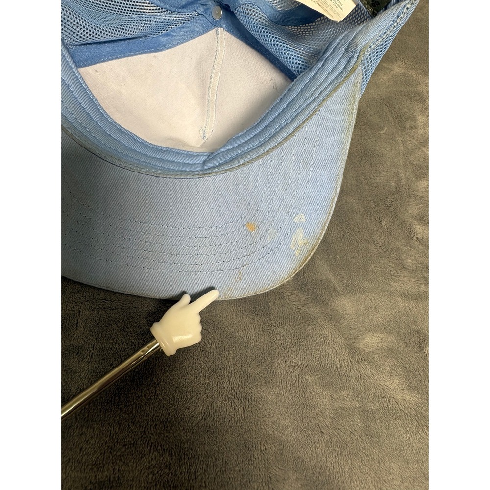 Bass Pro Shops Unisex Trucker Hat One Size Light Blue Mesh Snapback Logo Patch - Picture 7 of 11